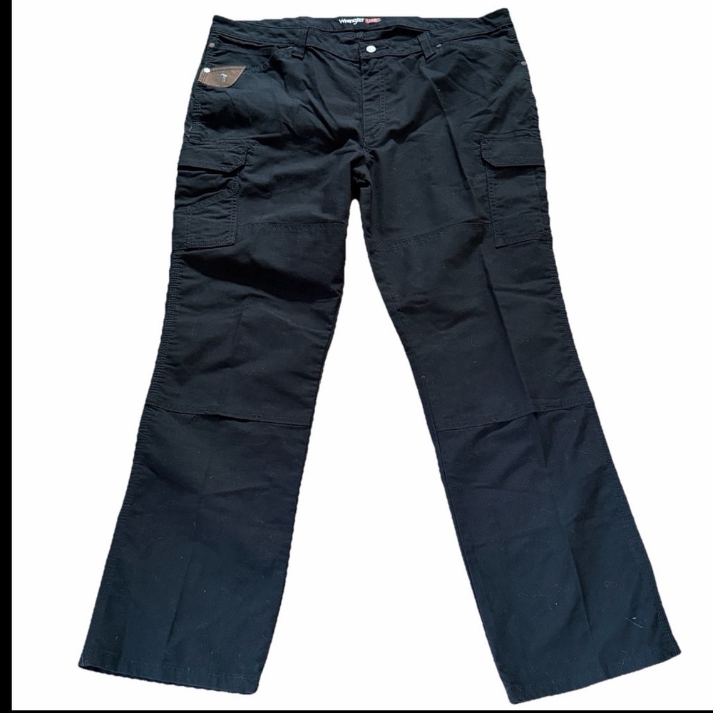 Wrangler Riggs‎ Workwear Pants Mens 41x31 Black Cargo Carpenter